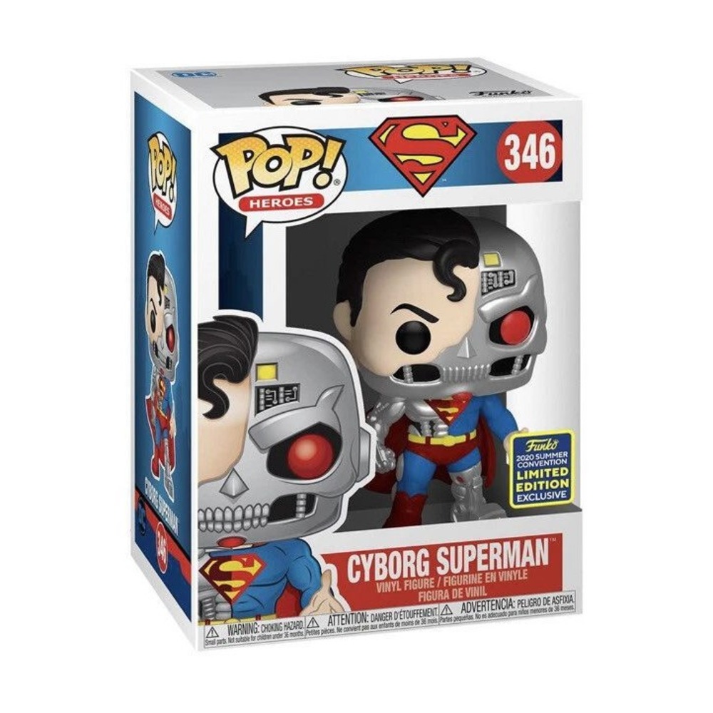 Funko Pop! Cyborg Superman #346 2020 Summer Convention Exclusive DC Vinyl New